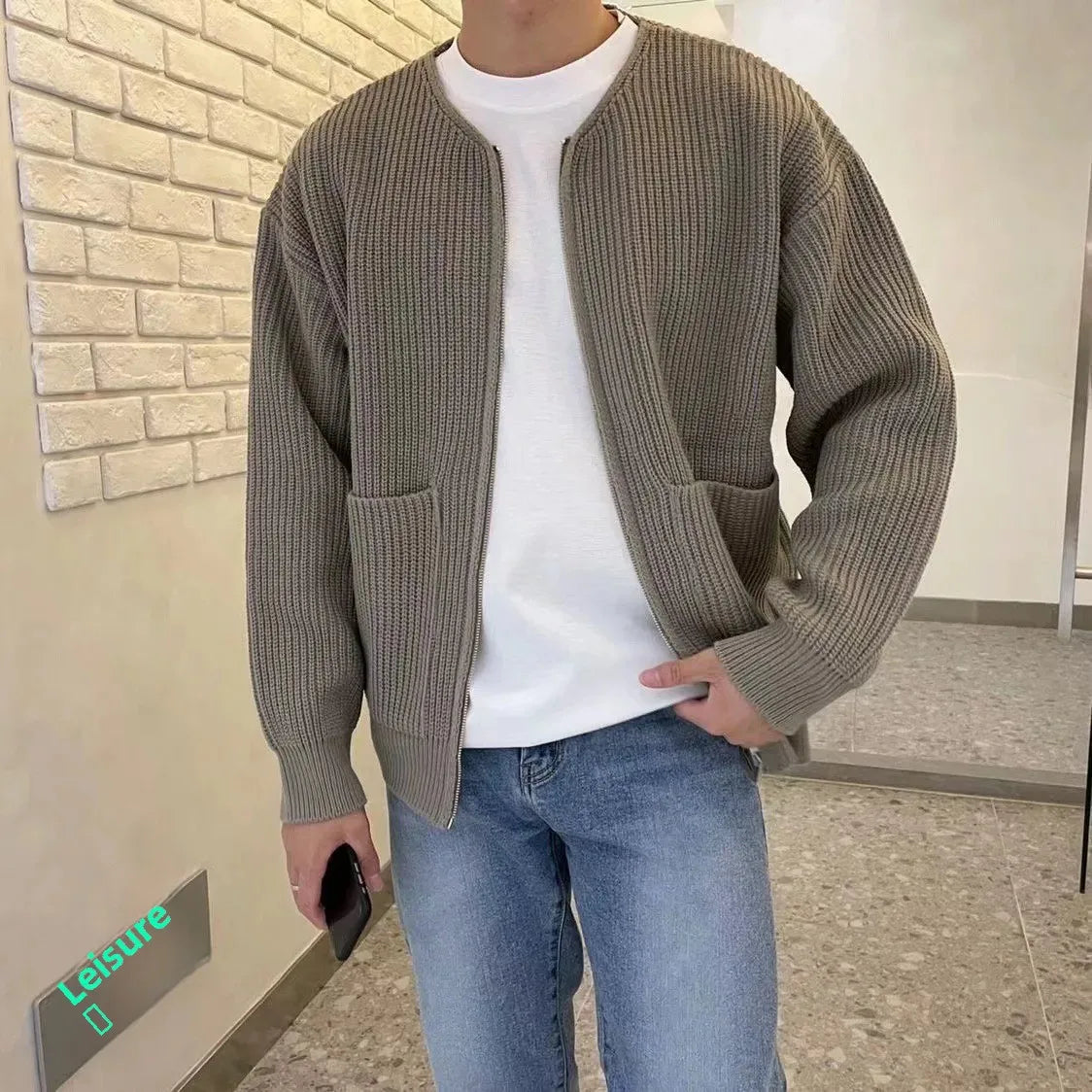 Lyndon Crew Knit Cardigan