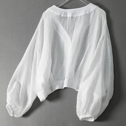 Eliza Cloud Linen Blouse