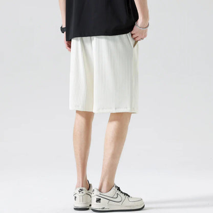 Pleated Drawstring Shorts