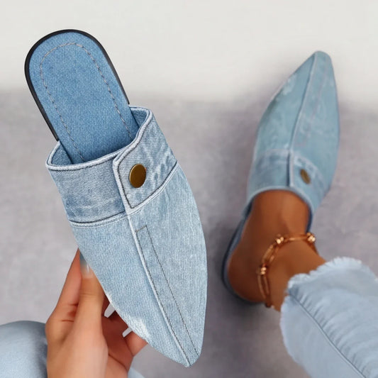 Doja Denim Slip-On Mule
