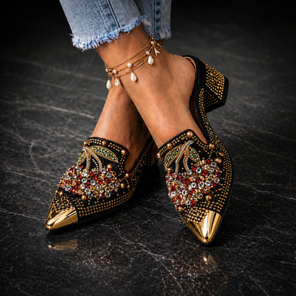 Cerise Crystal Cherry Heels
