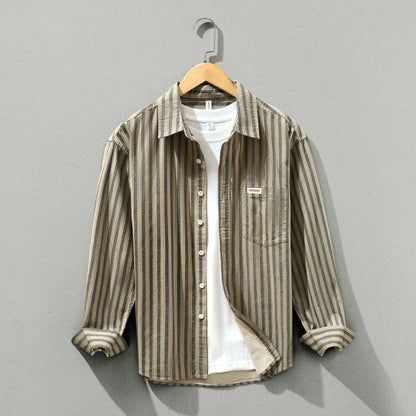 Aldren Striped Organic Cotton Shirt
