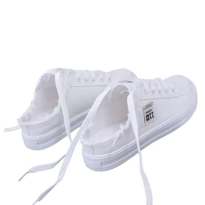 MAYFAIR Frayed Denim Mule Sneakers