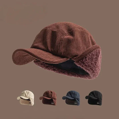 Alpine Corduroy Earflap Cap