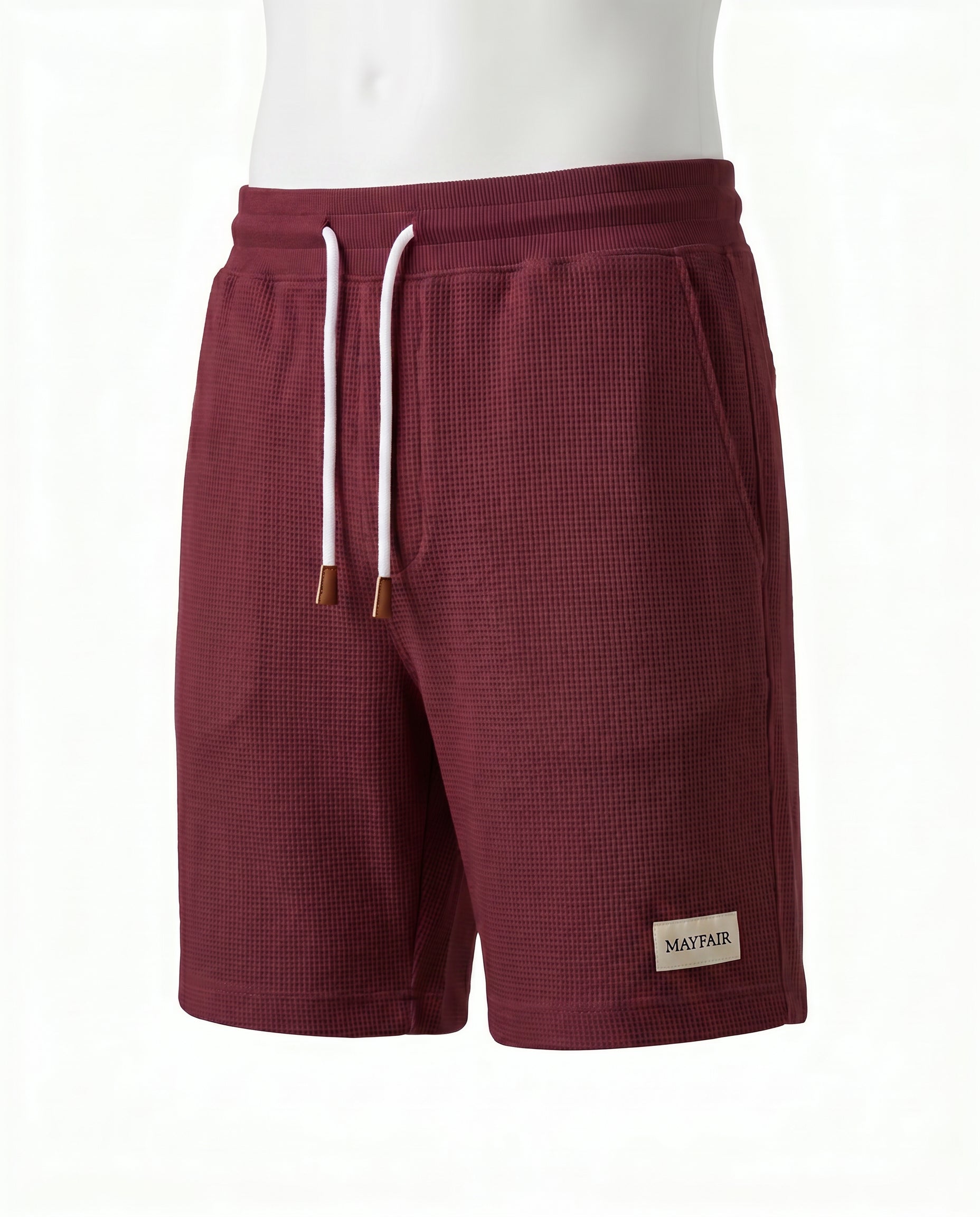 MAYFAIR Men's Elegant Shorts - Burgundy