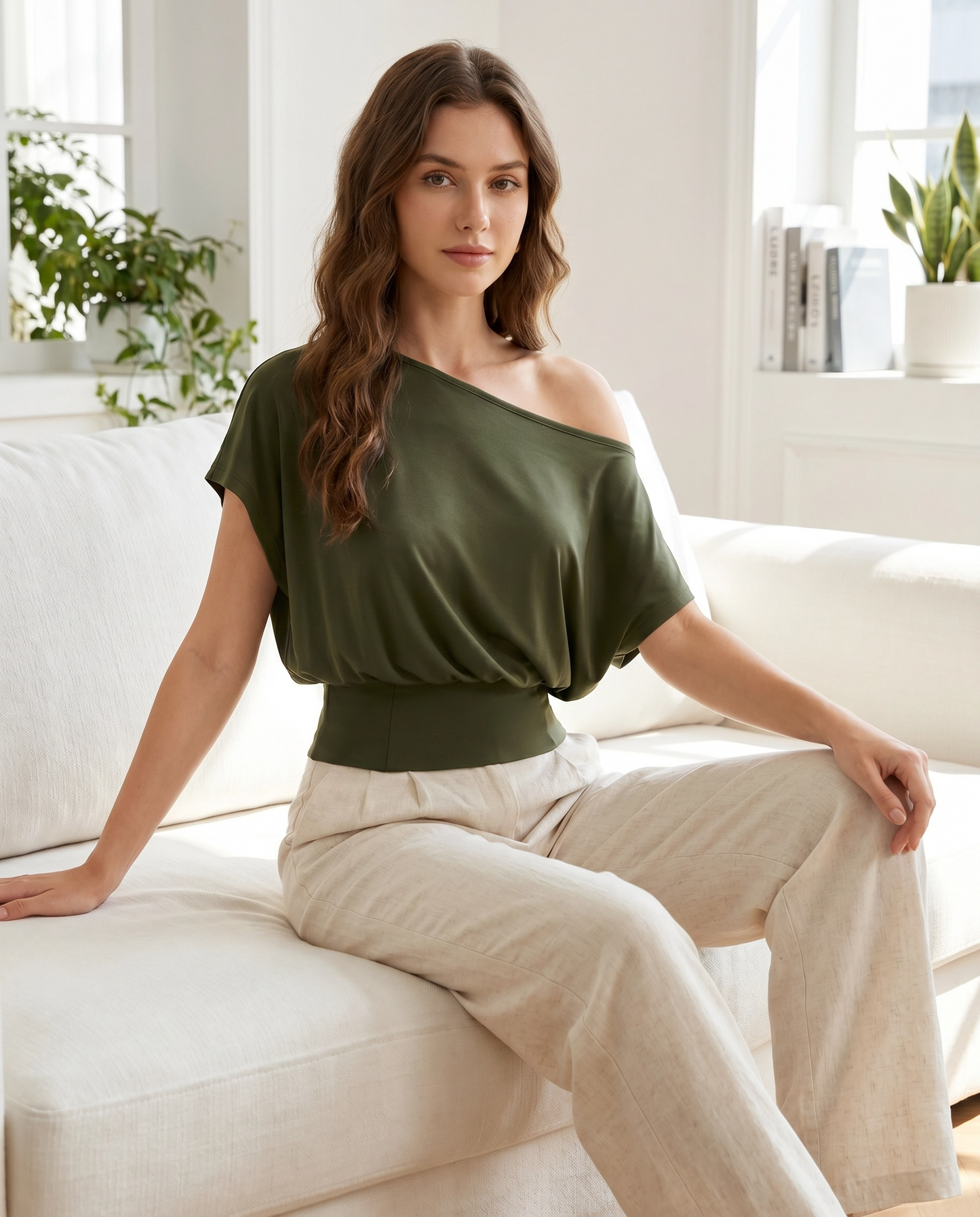 MAYFAIR Blouson Off-Shoulder Top