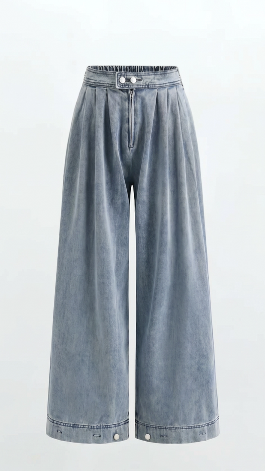 MAYFAIR Vintage Wide Leg Denim Trousers
