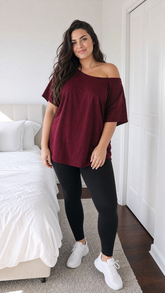 MAYFAIR Off-Shoulder Relaxed Tee (Pack Of 3)