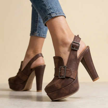 Bella Slingback Block Heels