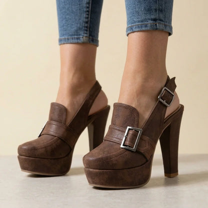 Bella Slingback Block Heels
