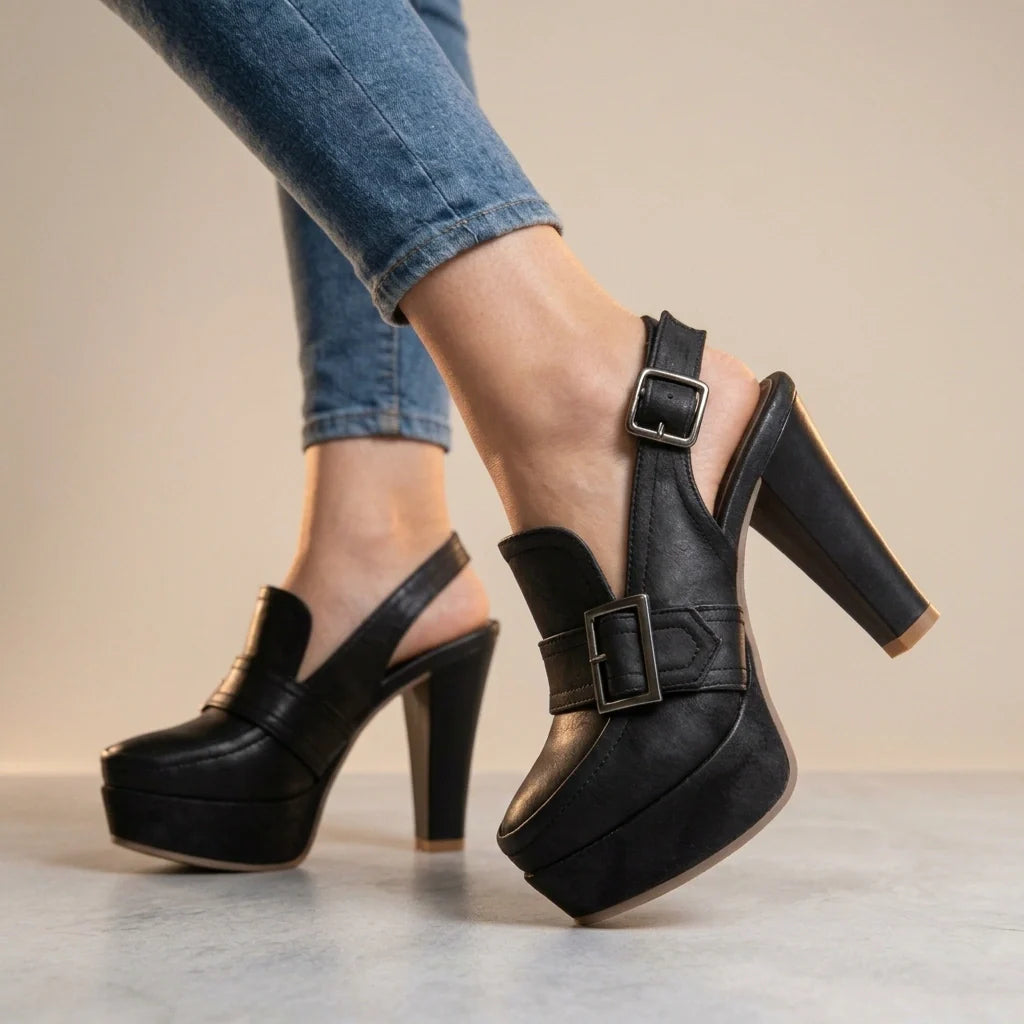 Bella Slingback Block Heels